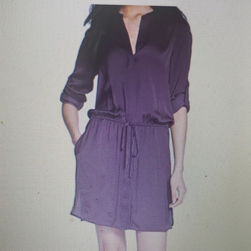Vince dress , purple with drawstring , very flattering and good for maternity